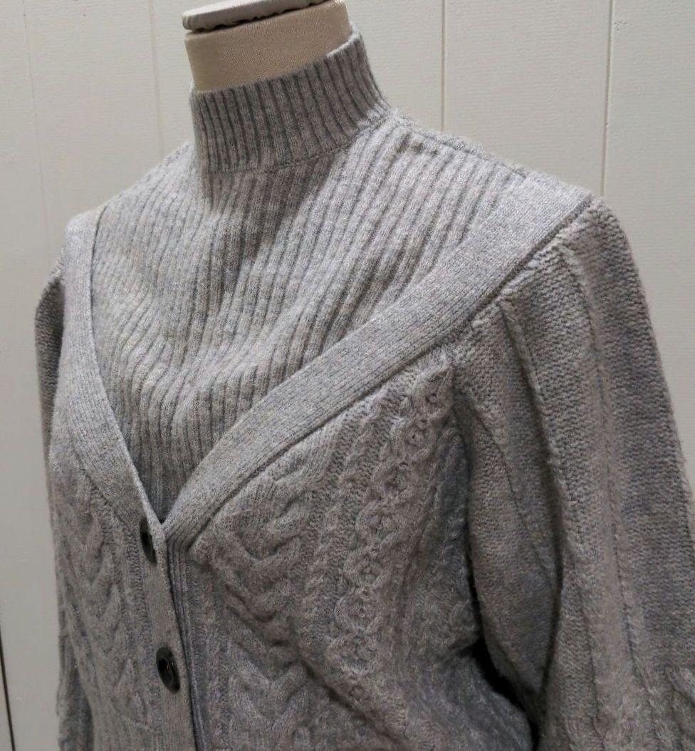 コースタイル KOH.style インナードッキングニットトップス グレー_画像2