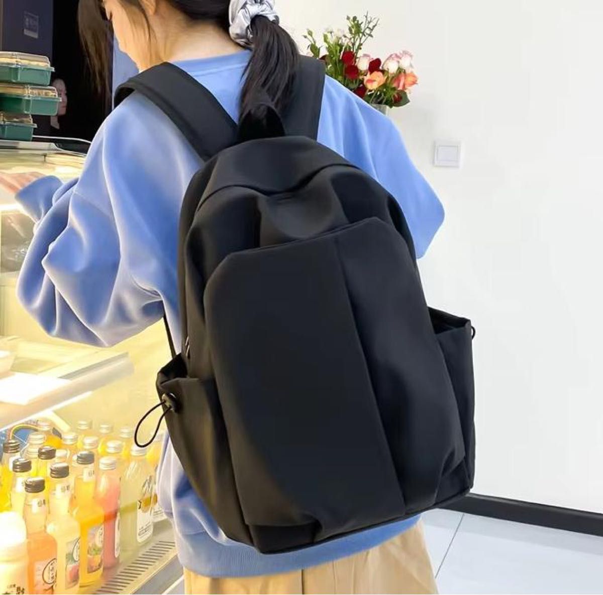  rucksack bag nylon waterproof high capacity going to school bag black man and woman use light weight business rucksack A4 backpack tei new goods free shipping 