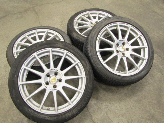 ◎【個(gè)人宅配送不可】[N86+EE0] エンケイチューニング ENKEI TUNING SC03? 17×7J+30 100-5H 【保護(hù)タイヤ】215/45R17 87W