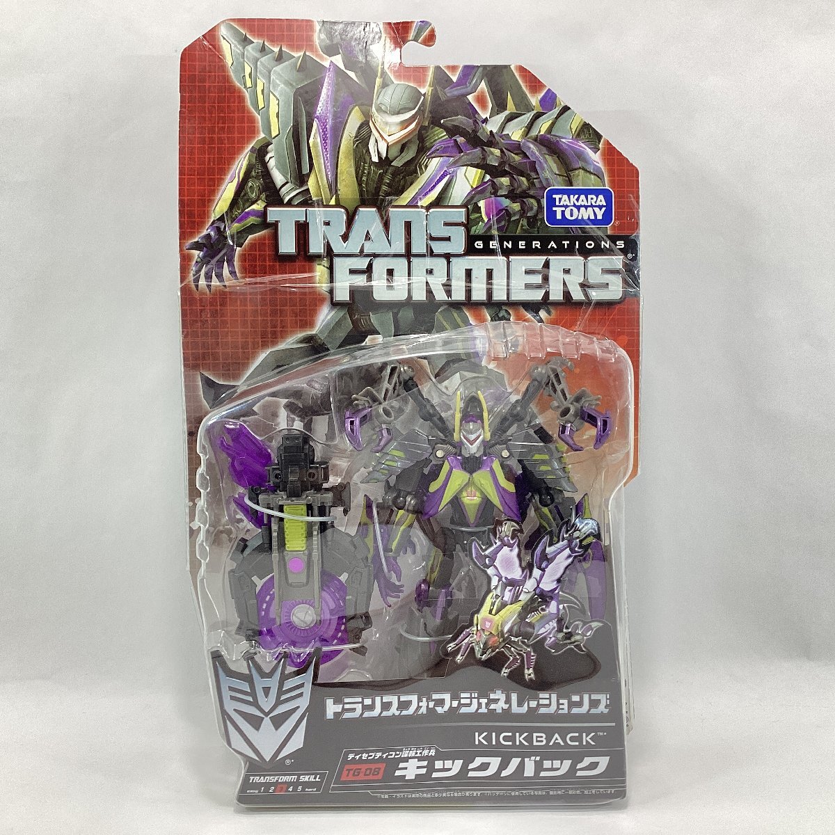 ※パッケージ傷み　トランスフォーマージェネレーションズ　TG-08 ディセプティコン諜報工作兵 キックバック　タカラトミー 2013