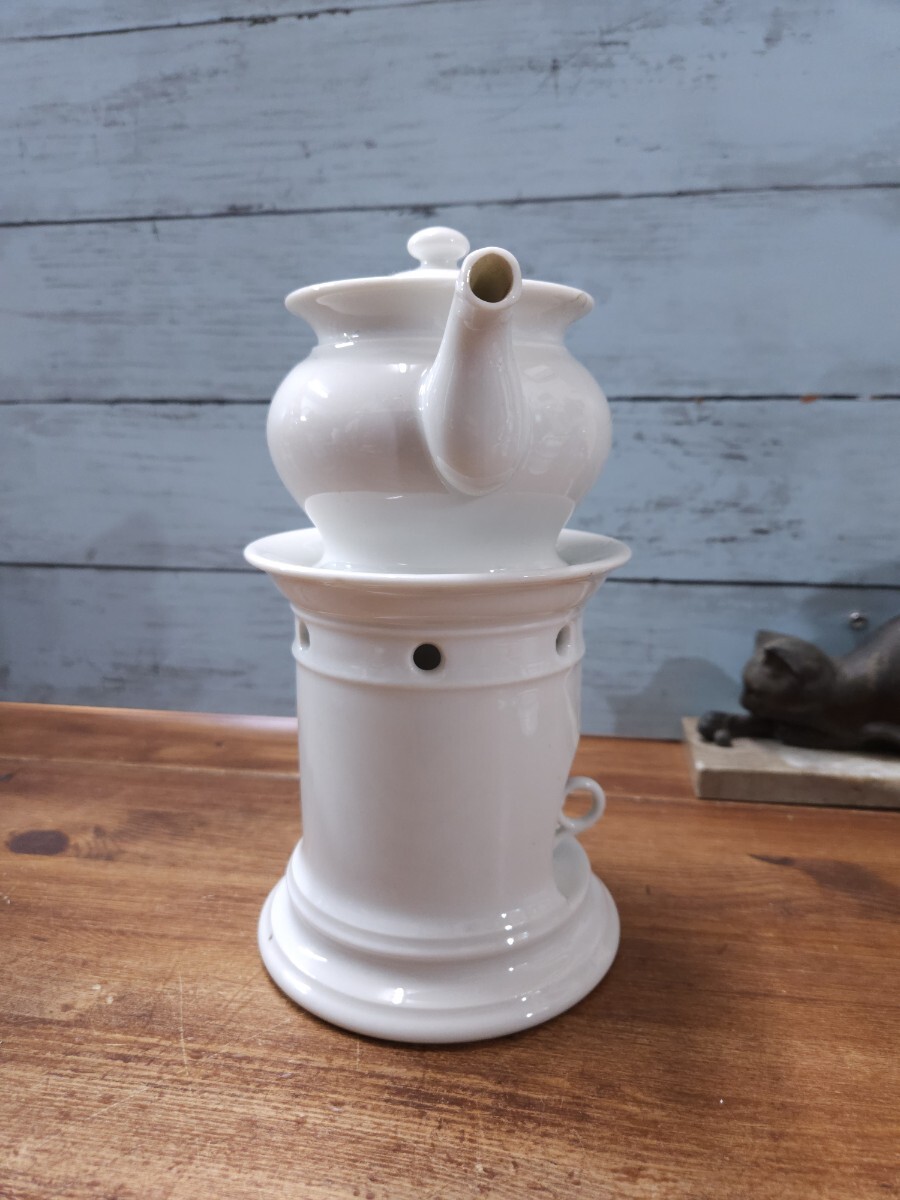 フランス アンティーク サルグミンヌ 古い陶器のティザニエール フランス アンティーク サルグミンヌ 古い陶器のティザニエール