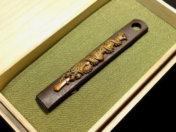 [ меч принадлежности #3759] ( маленький рисунок ) видеть отвечающий . выдающийся! мощный . шт дракон (. выгода .. Akira .) map металлический земля маленький рисунок золотой цветная роспись [.... делать один товар ]