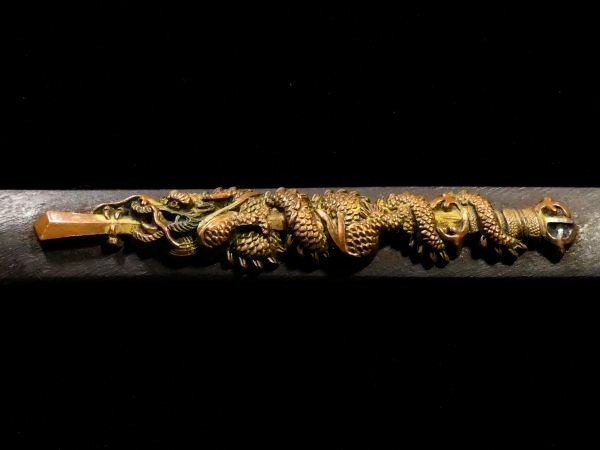 [ меч принадлежности #3759] ( маленький рисунок ) видеть отвечающий . выдающийся! мощный . шт дракон (. выгода .. Akira .) map металлический земля маленький рисунок золотой цветная роспись [.... делать один товар ]