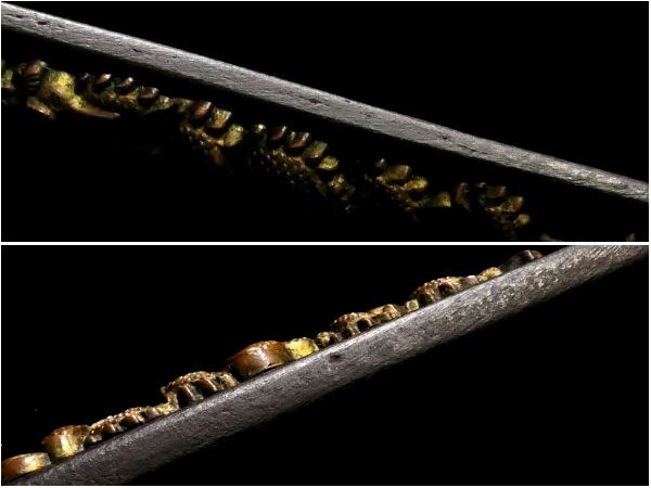 [ меч принадлежности #3759] ( маленький рисунок ) видеть отвечающий . выдающийся! мощный . шт дракон (. выгода .. Akira .) map металлический земля маленький рисунок золотой цветная роспись [.... делать один товар ]