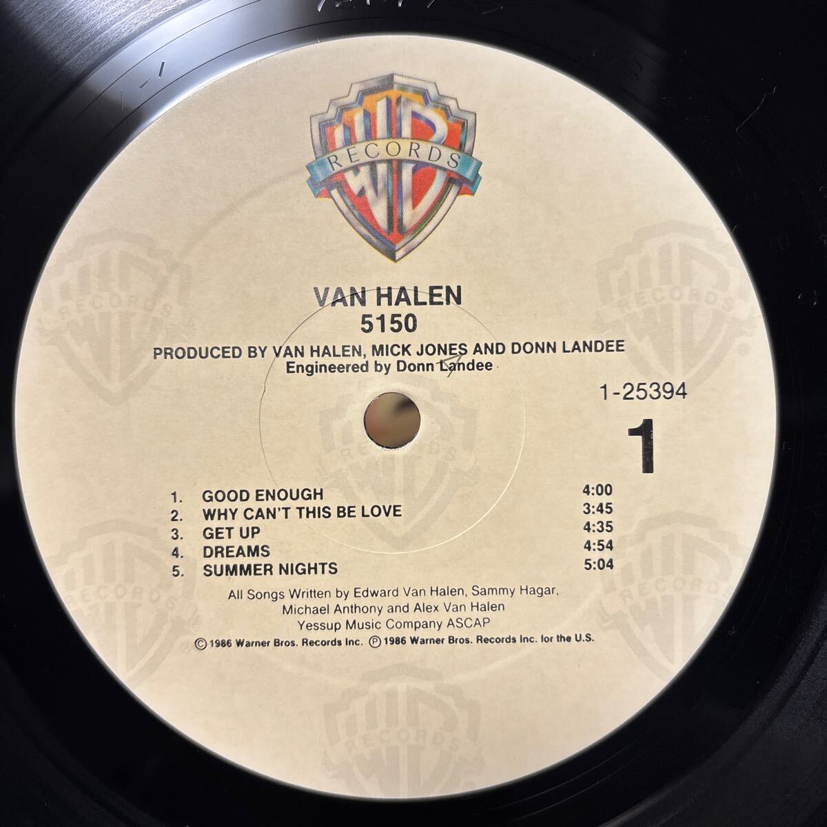 Van Halen 5150 LP US 1-25394 shrink наклейка с лентой зарубежная запись 