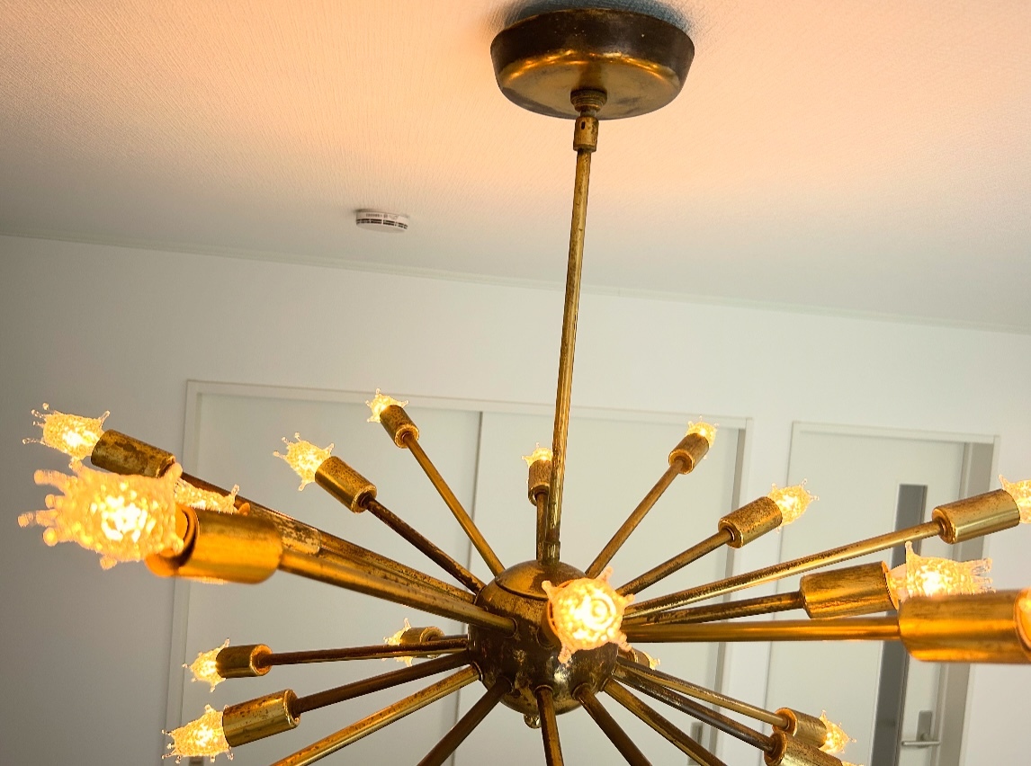 92000円 BIGサイズ!! Sputnik 24灯 1950's スプートニク 真鍮 92000円 BIGサイズ!! Sputnik 24灯 1950's スプートニク 真鍮