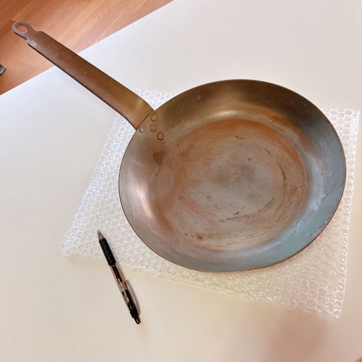 銅 フライパン 30cm アンティーク