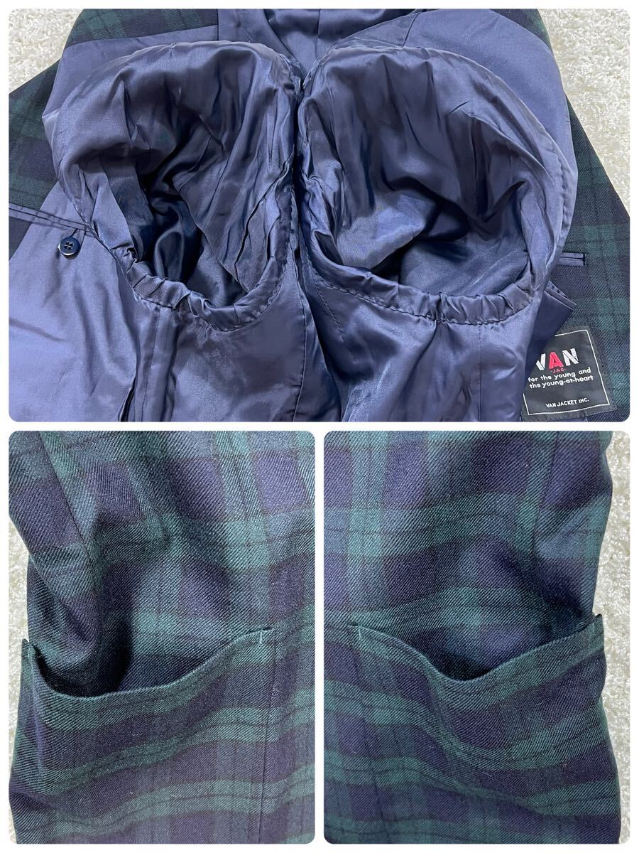 美品・Lサイズ 【VAN .JAC. ブラックウォッチ】ヴァン 美品・Lサイズ 【VAN .JAC. ブラックウォッチ】ヴァン