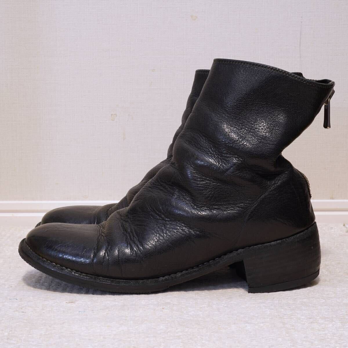 GUIDI ゴート バック ジップ ブーツ 796 ブラック 37 1/2 23.5 GUIDI ゴート バック ジップ ブーツ 796 ブラック 37 1/2 23.5