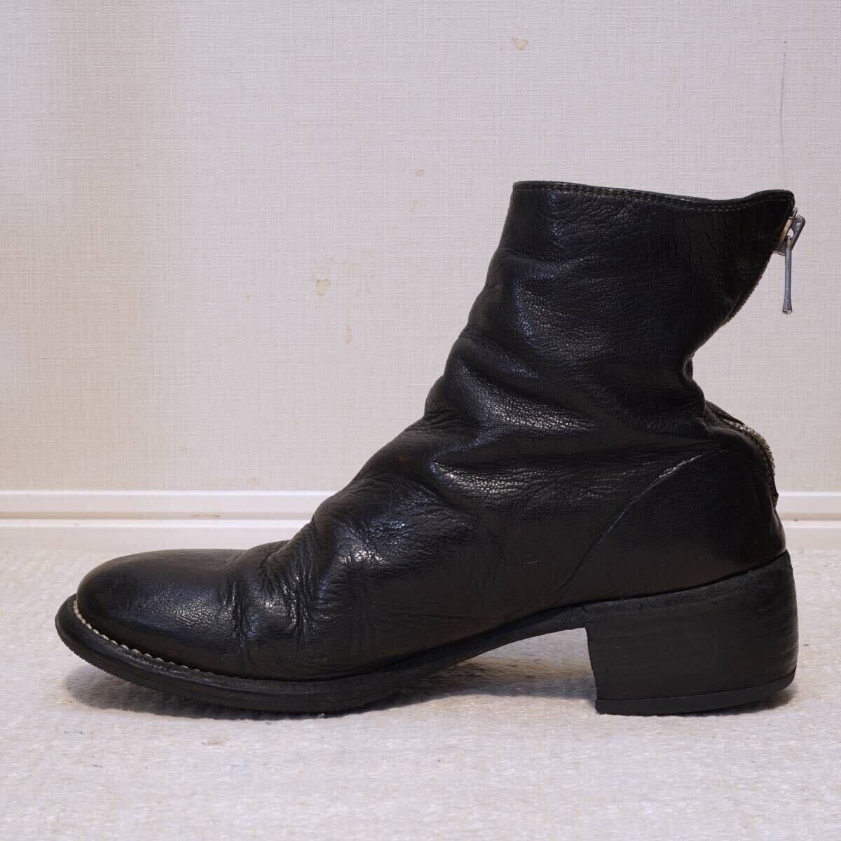 GUIDI ゴート バック ジップ ブーツ 796 ブラック 37 1/2 23.5 GUIDI ゴート バック ジップ ブーツ 796 ブラック 37 1/2 23.5