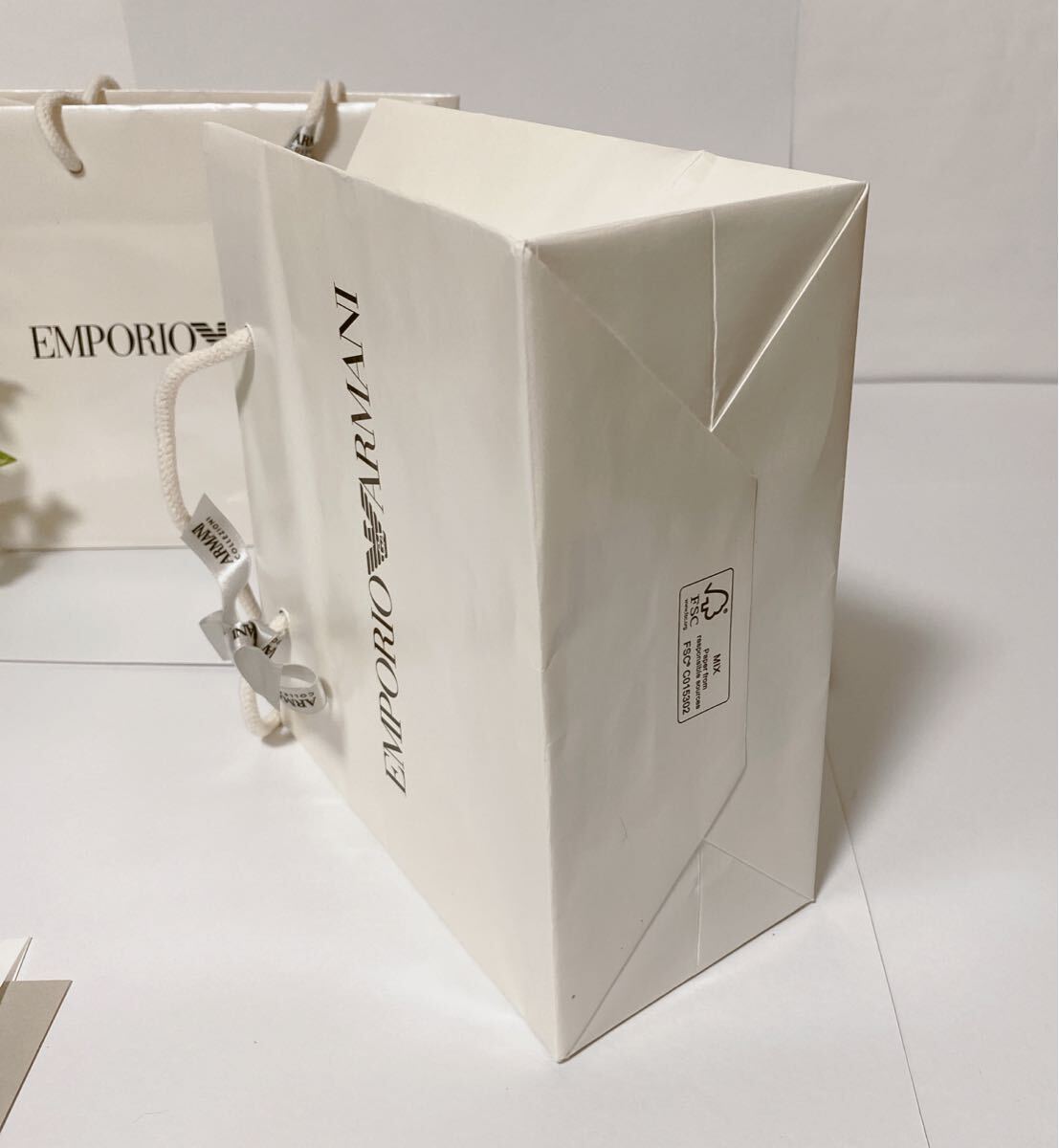 【関税込】EMPORIO ARMANI ショッパー エンポリオ・アルマーニ「EMPORIO ARMANI」ショッパー 小物箱