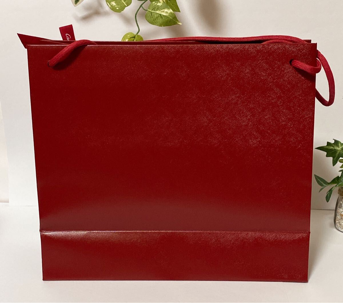  Cartier [Cartier]shopa- бумажный пакет старая модель (3964) стандартный товар принадлежности магазин пакет бренд бумажный пакет 38×28×12cm сумка размер конверт есть 