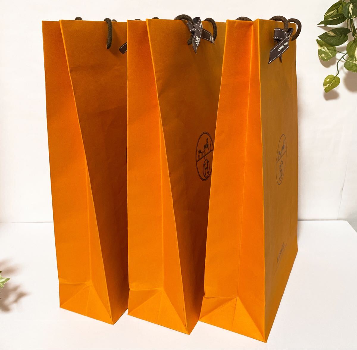 HERMES エルメス ショップ袋 手提げ袋 ブランド 29×21 27枚 HERMES エルメス ショップ袋 手提げ袋 ブランド 29×21 27枚