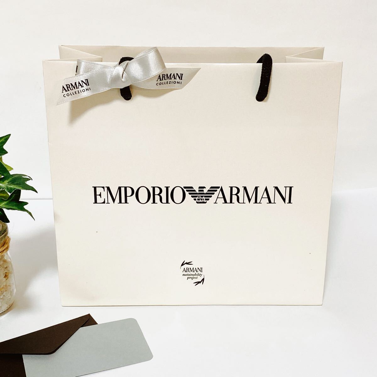 【関税込】EMPORIO ARMANI ショッパー エンポリオ・アルマーニ「EMPORIO ARMANI」ショッパー 紙袋 小物