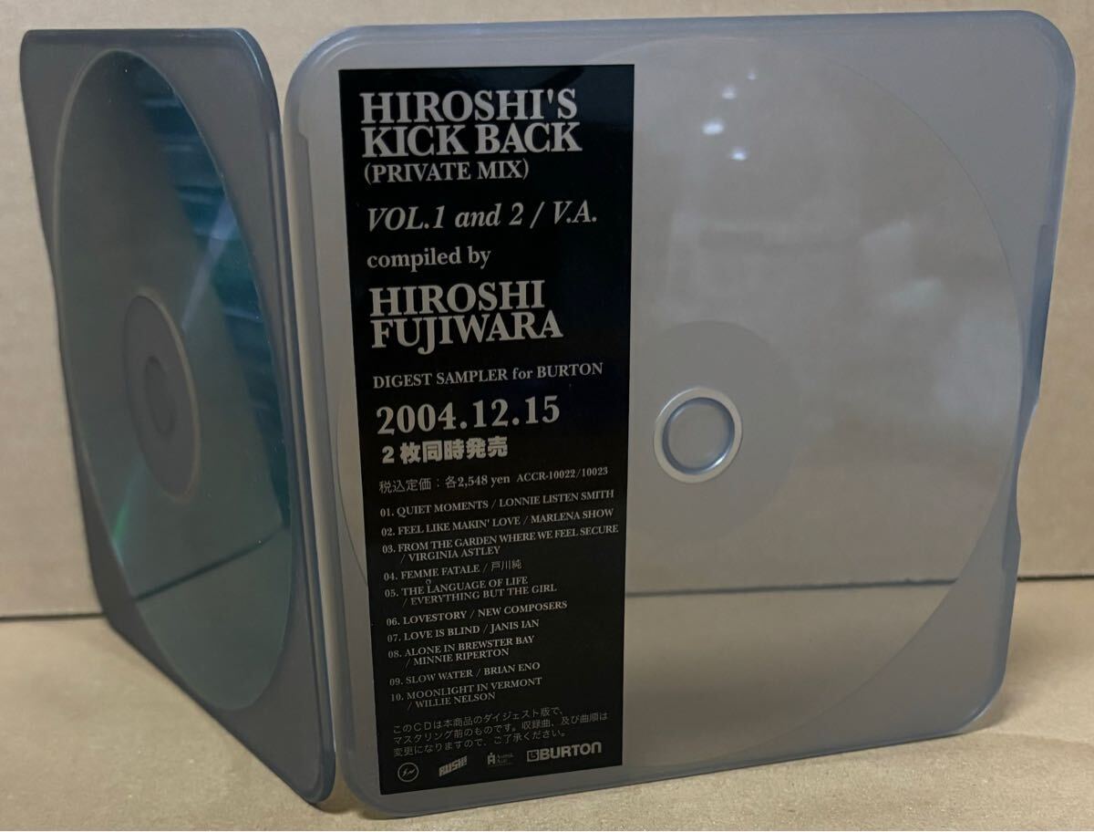 PROMO 藤原ヒロシ Hiroshi's Kick Back private mix digest sampler 非売品 サンプル盤 