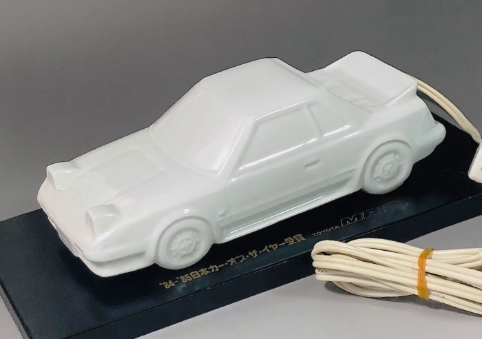 TOYOTA トヨタ MR2 インテリアライト 陶器製 レトロ 希少品 非売品 トヨタ MR2 AW11 台座付 陶器製インテリアライト ランプ