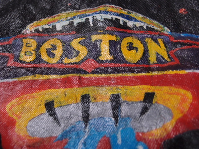 * б/у одежда .USA#Lee* Denim * жакет *** BOSTON краска переделка MADE IN USA импорт из США SALE не пропустите!