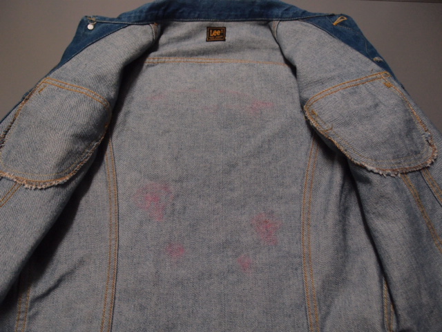 * б/у одежда .USA#Lee* Denim * жакет *** BOSTON краска переделка MADE IN USA импорт из США SALE не пропустите!