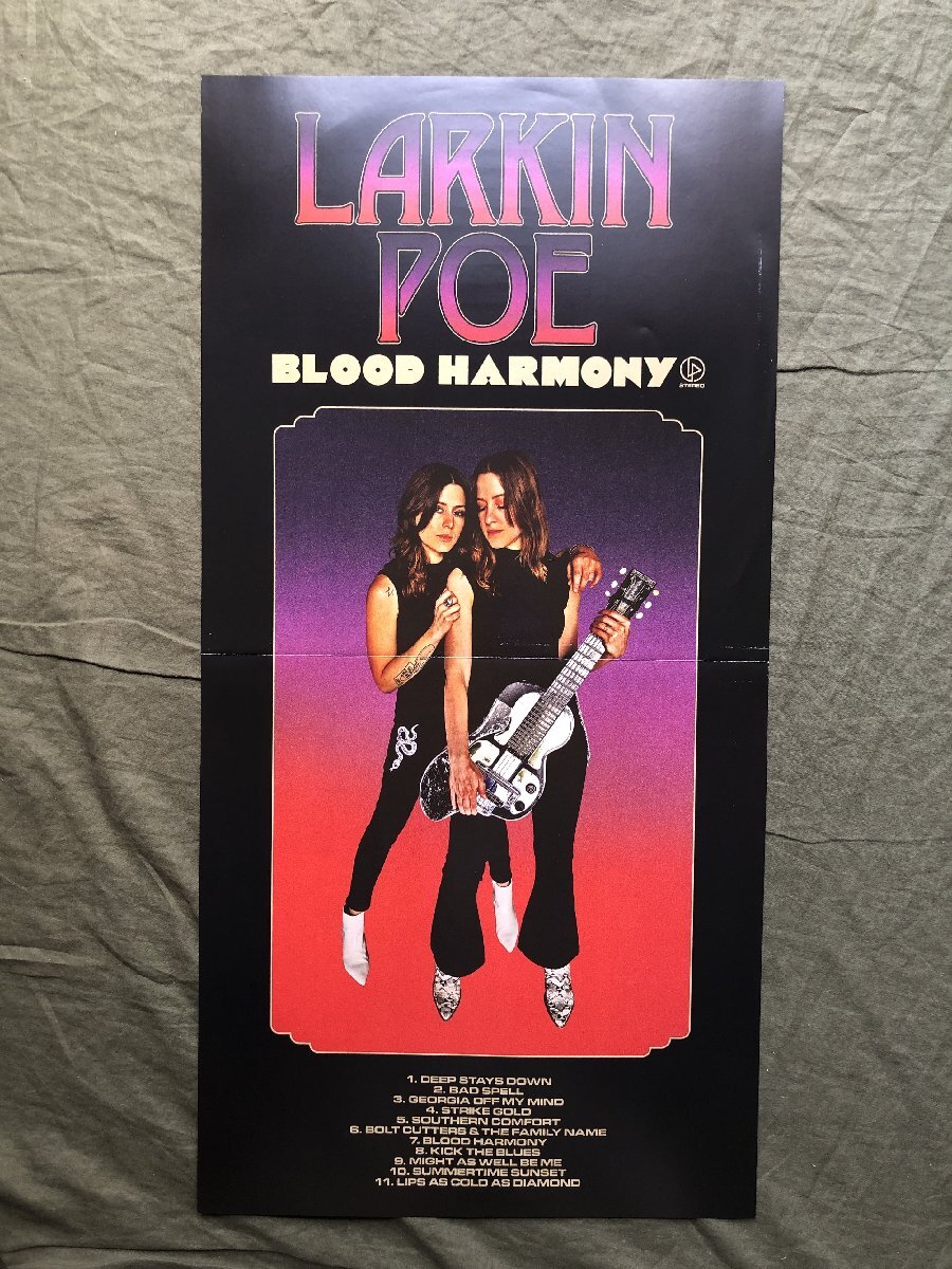美盤 美ジャケ 激レア 2022年 オリジナルリリース盤 ラーキン?ポー Larkin Poe LPレコード Blood Harmony グラミー受賞ロック?デュオ