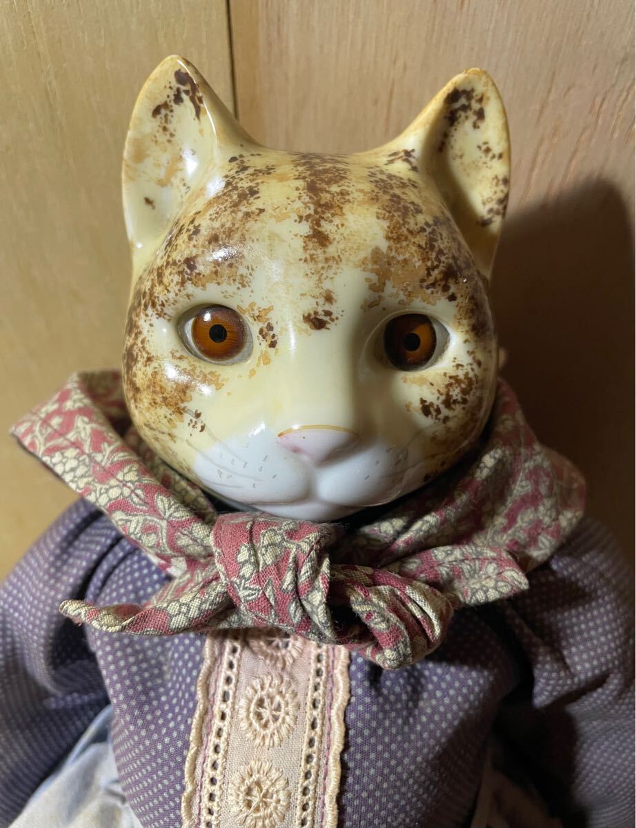アンティーク オルゴール 猫 マダムベルテ? madame VERTE 人形 アンティーク オルゴール 猫 マダムベルテ? madame VERTE 人形