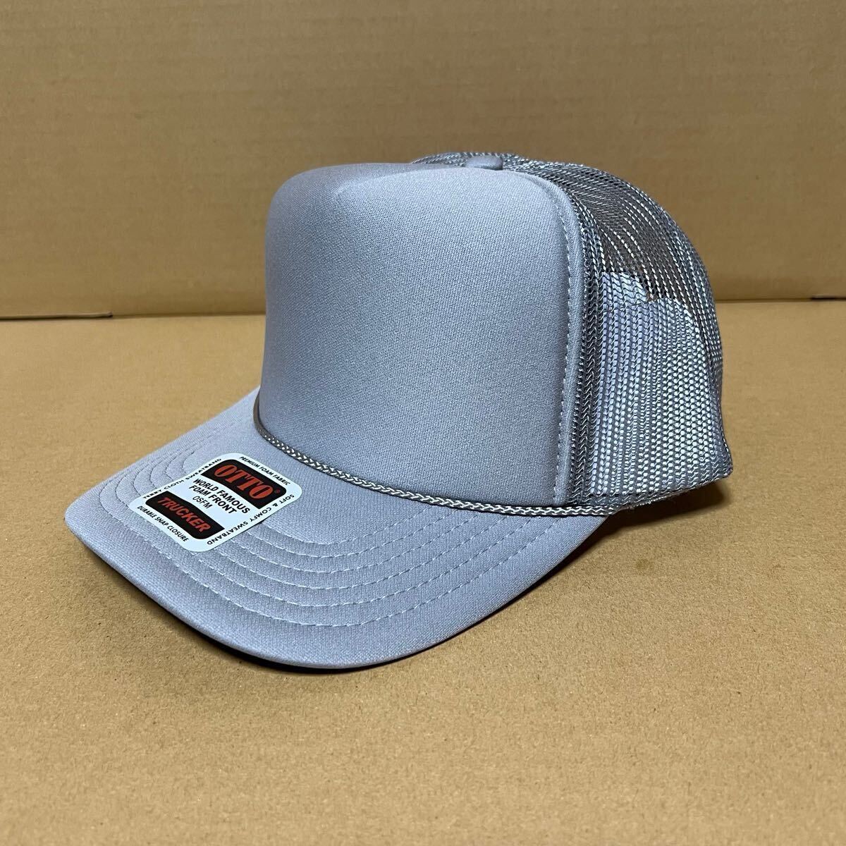OTTO メッシュキャップ グレー GRAY オットー CAP アメカジ 帽子 ミリタリー USA アメリカ 野球帽 無地★