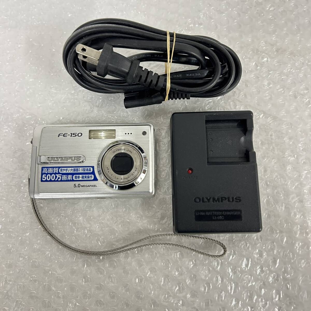 24博/B104072-1/J124-605/SM3000【名古屋】OLYMPUS オリンパス FE-150 コンパクト デジタルカメラ デジカメ