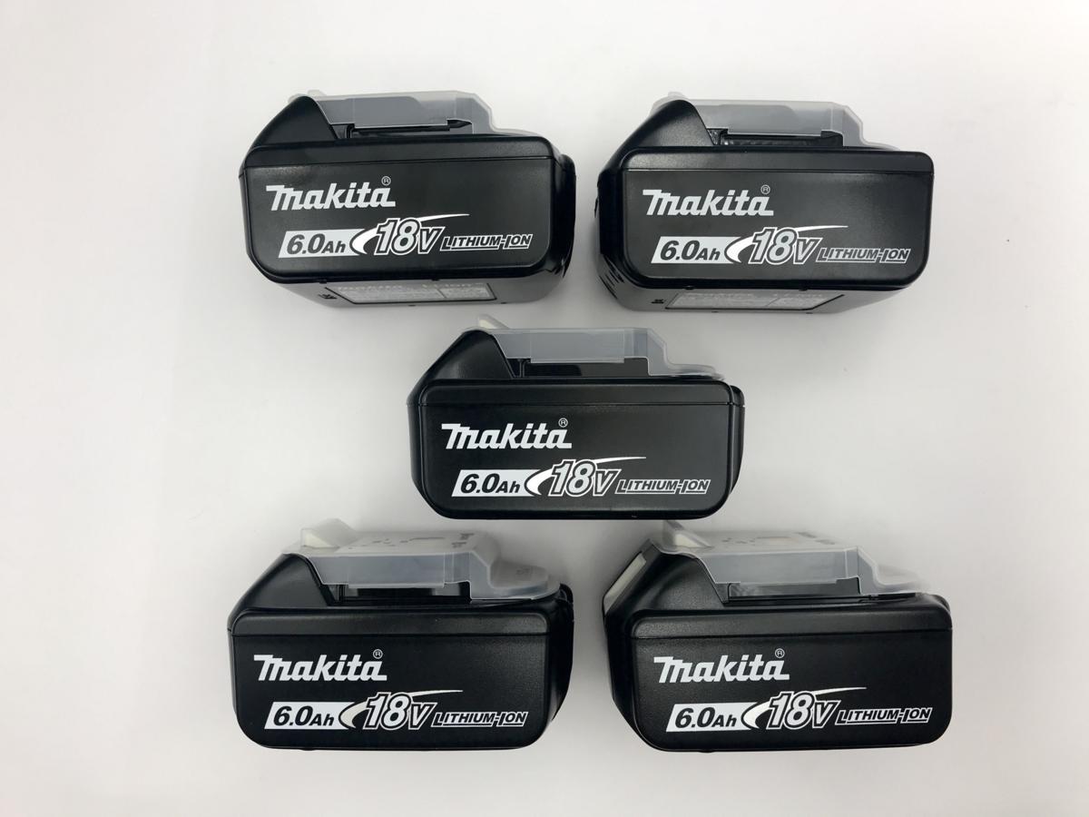 新品 マキタ BL1860B 純正 5個 雪マーク付き 18V 6.0Ah バッテリ リチウムイオン電池 雪マーク入り 蓄電池 雪マーク 充電池 makita 雪 最新