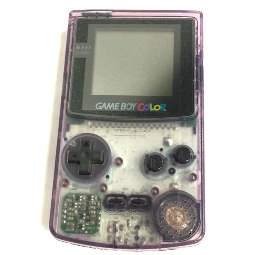ジャンク 任天堂ゲームボーイカラー 本体 紫 パープル