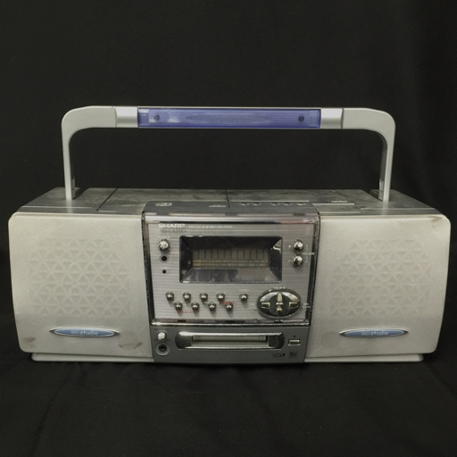 SHARP シャープ CD/MDコンポ ラジカセ MD-F350 通電動作確認済み SHARP シャープ CD/MDコンポ ラジカセ MD-F350 通電動作確認済み