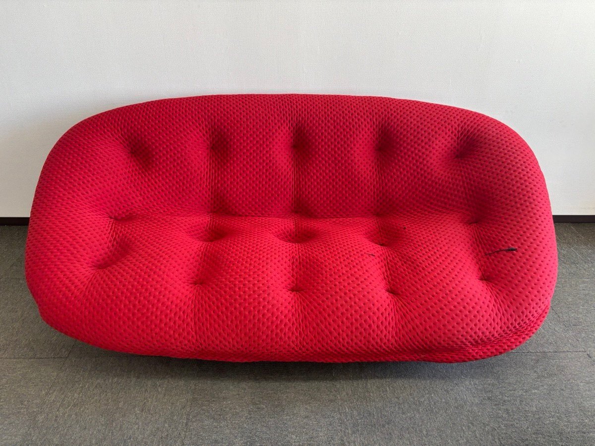 リーン・ロゼ プルム 2P ソファ ligne roset 2人掛け レッド[D1714]