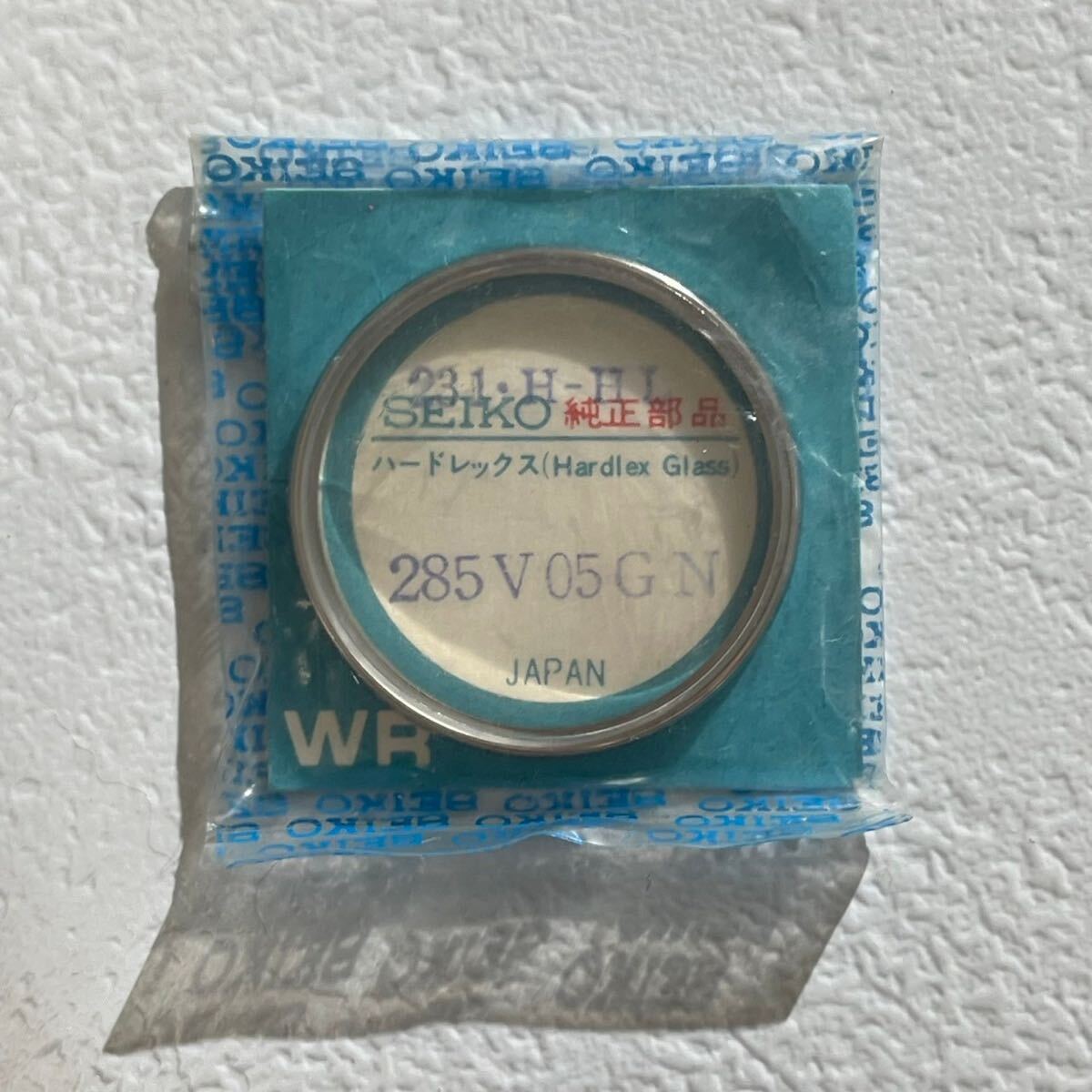 SEIKO セイコー 純正 風防 未使用 パーツ 285V05GN ハードレックス ガラス 70ファイブスポーツスピードタイマー用 外径28.50ミリ 7017-7000_画像1