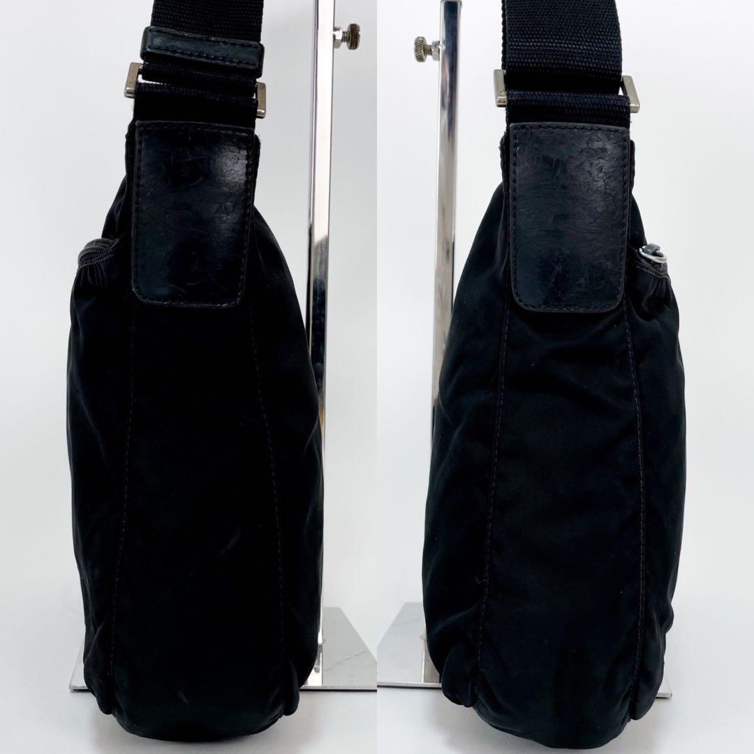 プラダ ショルダーバッグ 三角プレート ナイロン メッセンジャー ブラック PRADA プラダ ショルダーバッグ メッセンジャーバッグ 肩掛け