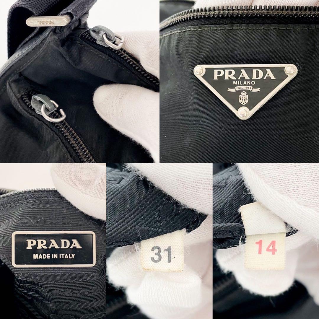 希少 プラダ メッセンジャーバッグ ショルダー キャンバス レザー A4 762 PRADA プラダ ショルダーバッグ メッセンジャーバッグ 肩掛け