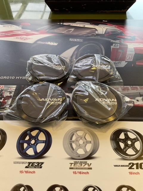 【納期要確認】ADVAN Racing センターキャップ FULL FLAT ダークブロンズメタリック 直径:73ミリ 4個セット_画像3