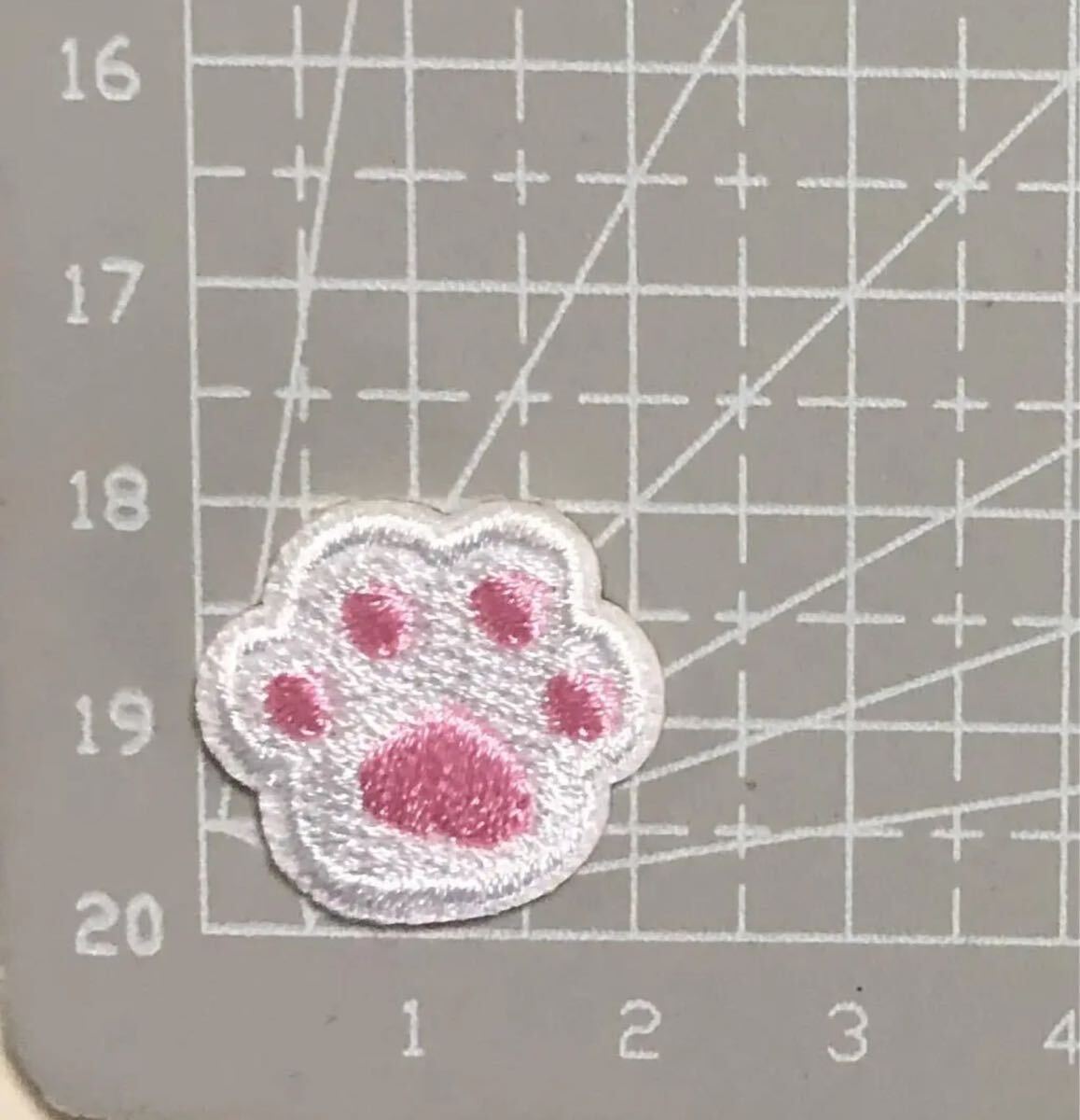 10枚組 肉球 ワッペン シールワッペン 刺繍ワッペン ワンポイントアップリケ　新品