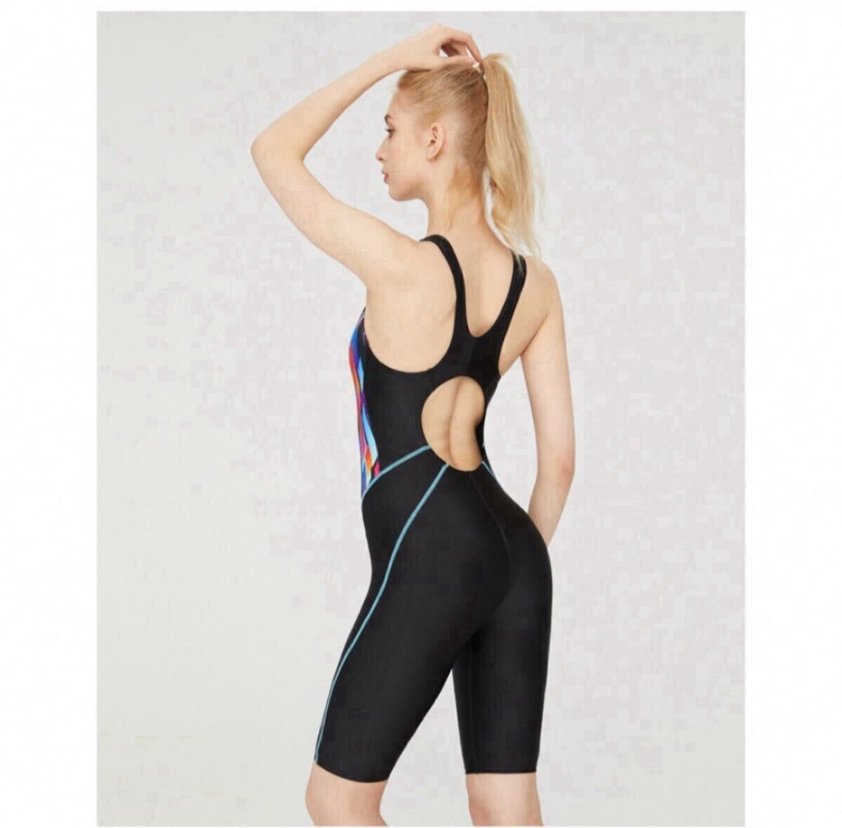 XL レディース競泳水著 スイムウエア フィットネス 帽子付き 競泳水著 ワンピース