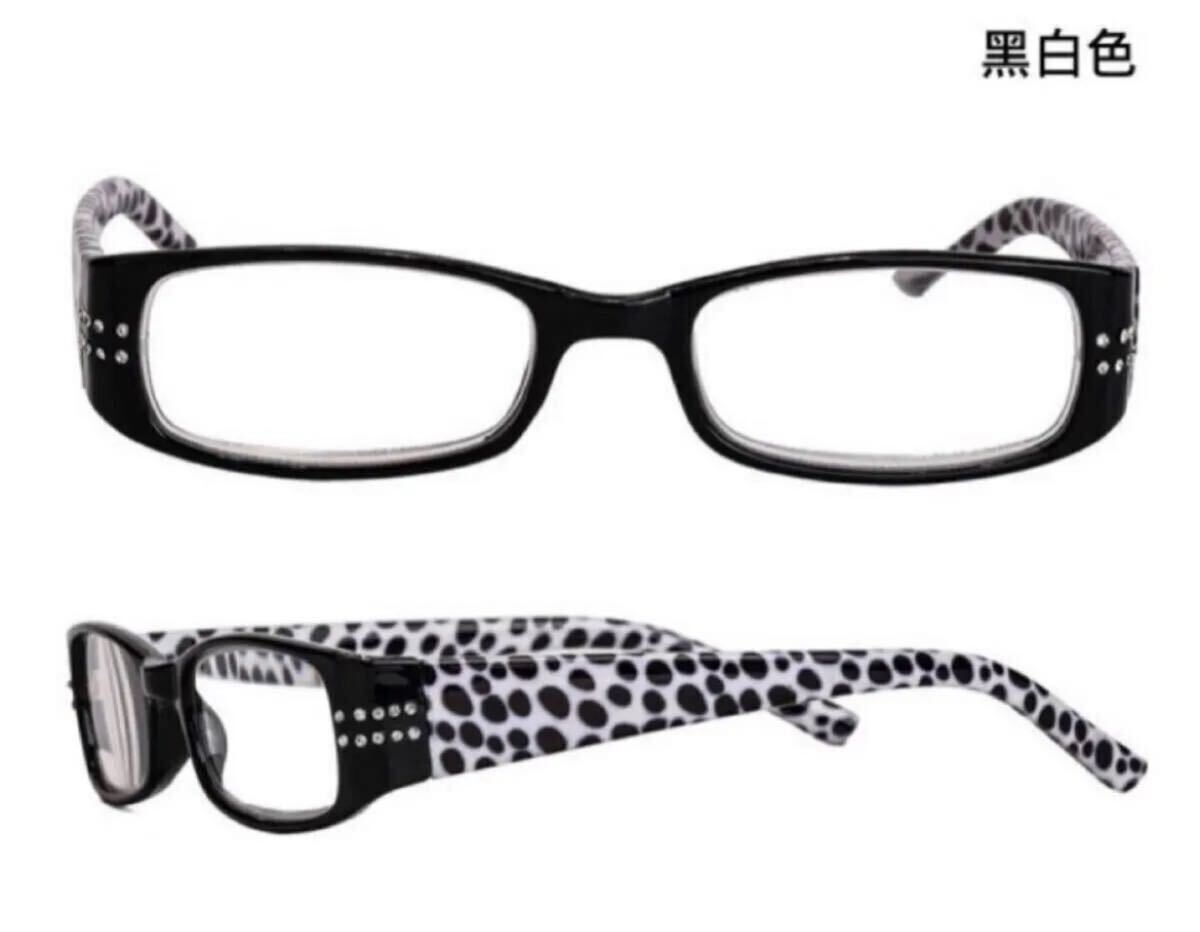 ＋2 老眼鏡 ラインストーン入り リーディンググラス ブルーライトカット シニアグラス 軽量 メガネ