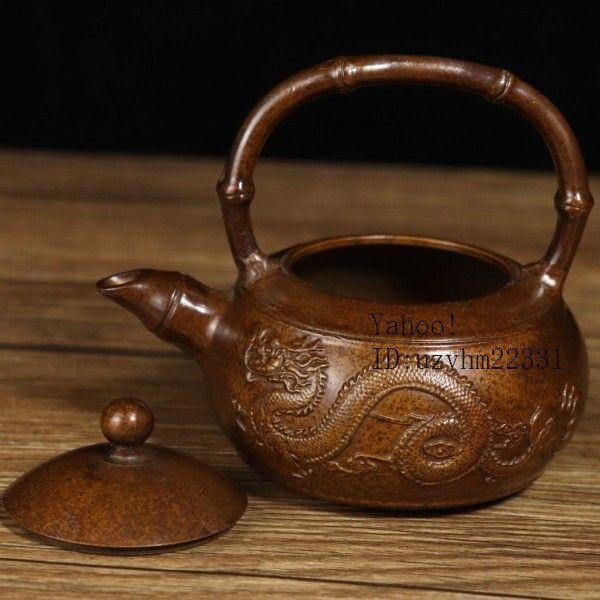 蔵友館蔵品・銅製・塗金・馬壺】・希少珍品・置物・賞物・中国 蔵友館蔵品・銅製・塗金・馬壺】・希少珍品・置物・賞物・中国