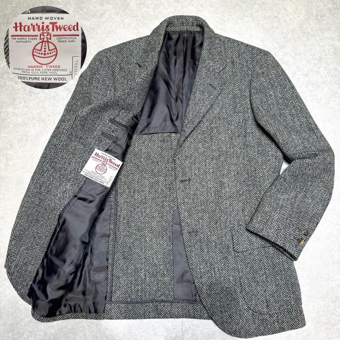 希少○極美品○VAN JAC×HARRIS TWEED ハリスツイード テーラード 希少○極美品○VAN JAC×HARRIS TWEED ハリスツイード テーラード