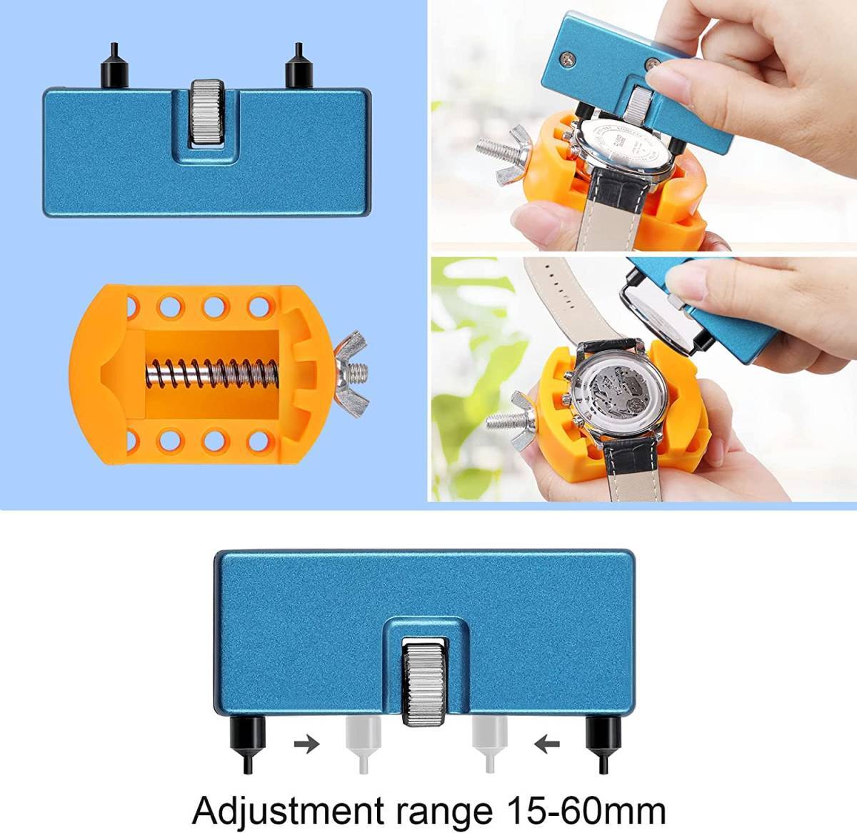 JOREST 腕時計 電池交換 工具 時計工具セット 時計バンド/ベルト 交換工具、時計の里蓋オープナー、 時計修理、時計アクセサリー、里蓋