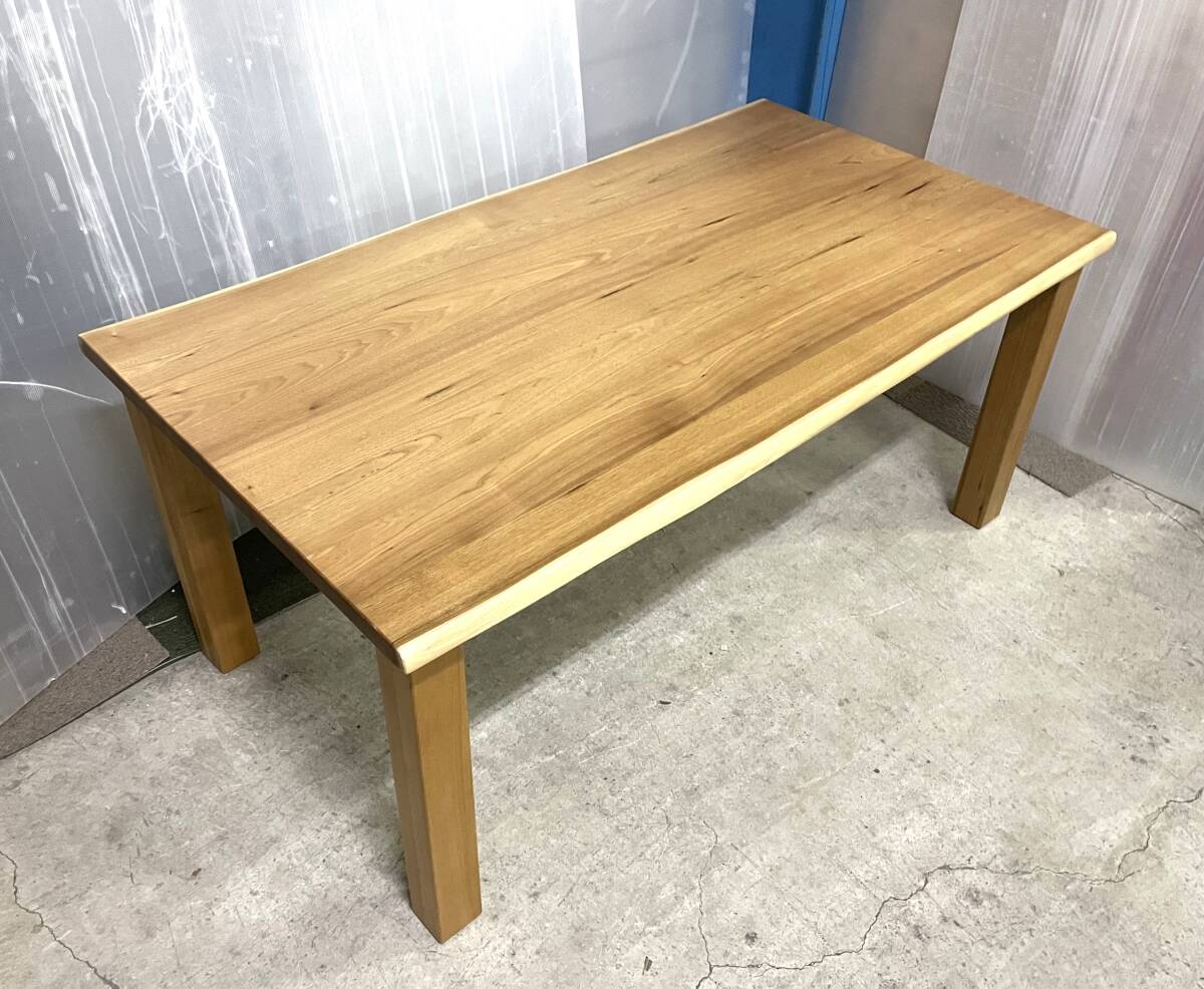 ◆昭和木材/CSW-1653/ダイニングテーブル/幅1600ｍｍ/天板厚み35ｍｍ/天然木/クルミ無垢材/旭川◆