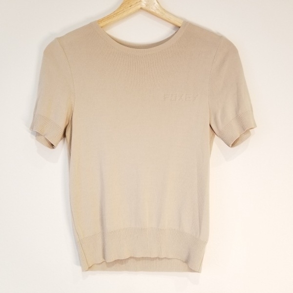 フォクシー FOXEY 半袖カットソー サイズ38 M - ベージュ レディース トップス