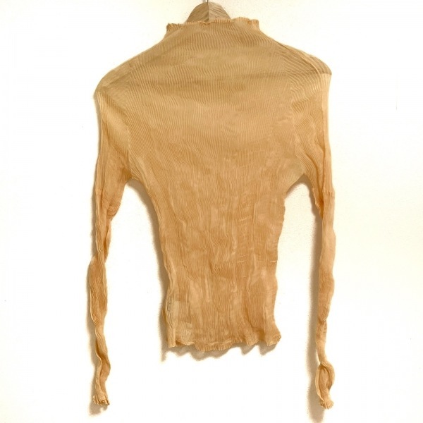 イッセイミヤケ FETE 長袖 ハイネックカットソー プリーツ 白 2サイズ ISSEY MIYAKE イッセイミヤケ ミーISSEY me ストレッチプリーツ