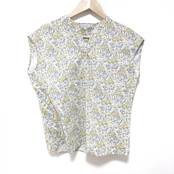 マッキントッシュフィロソフィー MACKINTOSH PHILOSOPHY ノースリーブカットソー サイズ38 L - レディース Vネック/ドット柄/花柄 トップス