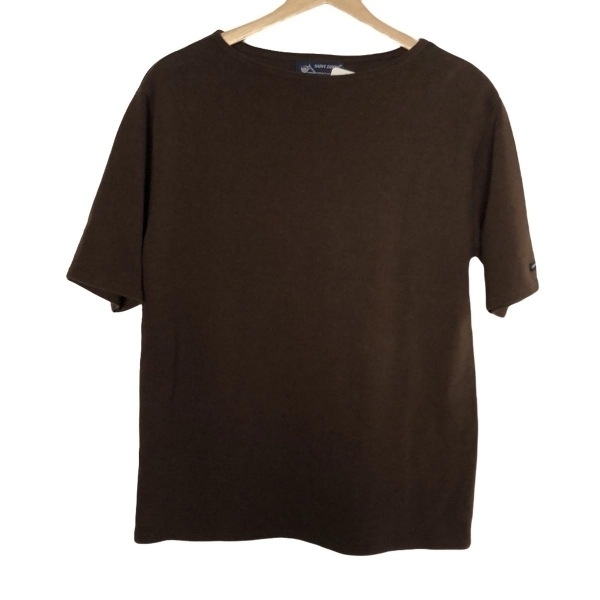 セントジェームス SAINT JAMES 半袖Tシャツ サイズUSA 38 - ダークブラウン レディース クルーネック トップス