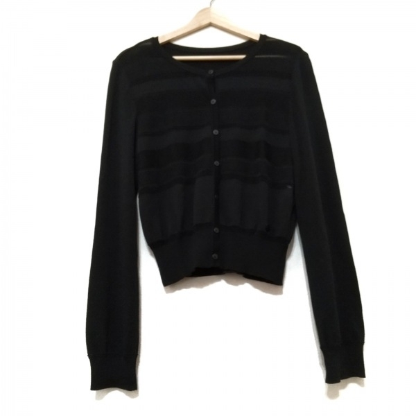 フォクシー FOXEY カーディガン サイズ42 L - 黒 レディース 長袖 トップス