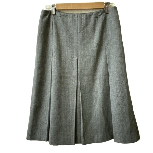 マックスマーラ Max Mara スカート サイズJ 38 - ダークグレー レディース ひざ丈 ボトムス
