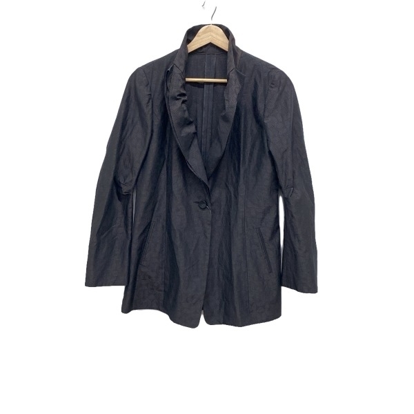 ヒロココシノ HIROKO KOSHINO サイズ40 M - 黒×ブラウン レディース 長袖/春/秋 美品 ジャケット