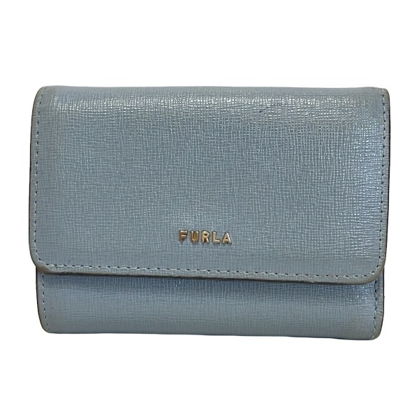 フルラ FURLA 3つ折り財布/ミニ/コンパクト - レザー グレー 財布
