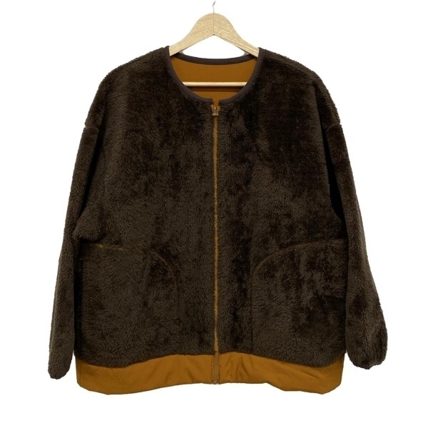 ジョンブル JOHN BULL ブルゾン サイズS ダークブラウン×オレンジ レディース 冬物/長袖/リバーシブル ジャケット